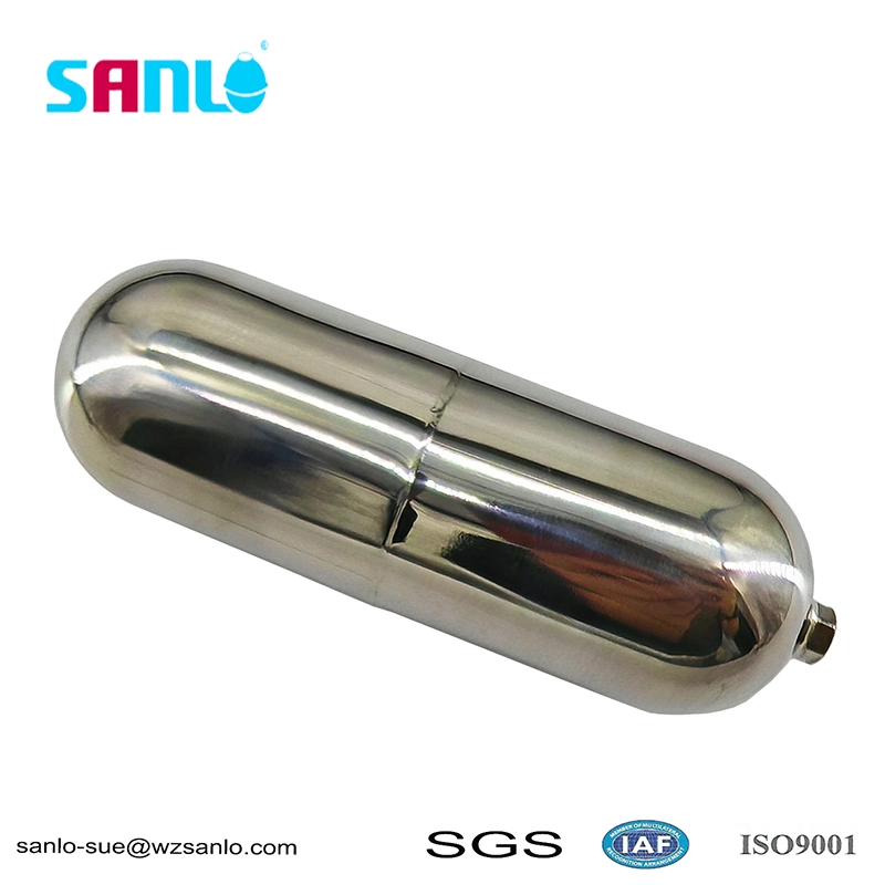 M6 সহ SUS316L স্টিল ফ্লোট বল 50*150